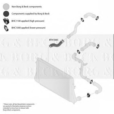 BORG & BECK bth1085 -  Трубка нагнетаемого воздуха